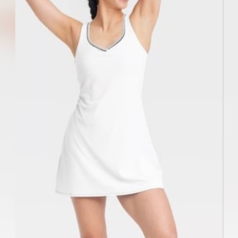NWT All in Motion Sleeveless White Active Dress Skort Size XL
